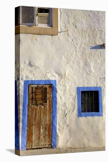 Traditional House, Dalt Vila, Ibiza Old Town, Ibiza, Spain, Europe-Neil Farrin-Stretched Canvas