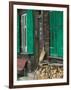 Traditional House Detail, Boltigen, Bern, Switzerland-Walter Bibikow-Framed Photographic Print