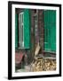 Traditional House Detail, Boltigen, Bern, Switzerland-Walter Bibikow-Framed Photographic Print