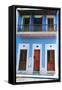 Traditional House, Old San Juan, Puerto Rico-George Oze-Framed Stretched Canvas