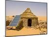 Traditional House With a Solar Panel in the Sahara Desert, Algeria, North Africa, Africa-Michael Runkel-Mounted Photographic Print