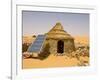 Traditional House With a Solar Panel in the Sahara Desert, Algeria, North Africa, Africa-Michael Runkel-Framed Photographic Print