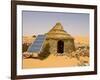 Traditional House With a Solar Panel in the Sahara Desert, Algeria, North Africa, Africa-Michael Runkel-Framed Photographic Print