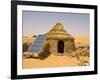 Traditional House With a Solar Panel in the Sahara Desert, Algeria, North Africa, Africa-Michael Runkel-Framed Photographic Print