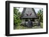 Traditional House with Stone Money in Front-Michael Runkel-Framed Photographic Print