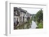 Traditional houses along the Grand Canal, Shaoxing, Zhejiang Province, China-Keren Su-Framed Photographic Print
