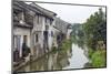 Traditional houses along the Grand Canal, Shaoxing, Zhejiang Province, China-Keren Su-Mounted Photographic Print