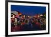 Traditional houses along the Grand Canal, Wuxi, Jiangsu Province, China-Keren Su-Framed Photographic Print