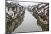 Traditional houses along the Grand Canal, Wuxi, Jiangsu Province, China-Keren Su-Mounted Photographic Print