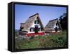 Traditional Houses at Santana, Madeira, Portugal-Hans Peter Merten-Framed Stretched Canvas