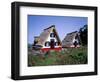 Traditional Houses at Santana, Madeira, Portugal-Hans Peter Merten-Framed Photographic Print