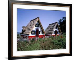 Traditional Houses at Santana, Madeira, Portugal-Hans Peter Merten-Framed Photographic Print