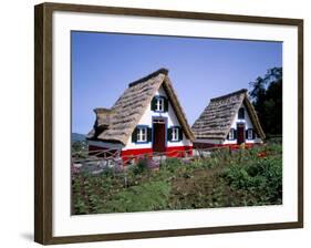 Traditional Houses at Santana, Madeira, Portugal-Hans Peter Merten-Framed Photographic Print