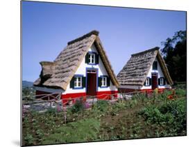 Traditional Houses at Santana, Madeira, Portugal-Hans Peter Merten-Mounted Photographic Print