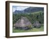 Traditional Houses, Bures, in the Last Old-Style Village, Fiji, South Pacific Islands-Anthony Waltham-Framed Photographic Print