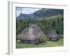 Traditional Houses, Bures, in the Last Old-Style Village, Fiji, South Pacific Islands-Anthony Waltham-Framed Photographic Print