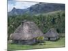 Traditional Houses, Bures, in the Last Old-Style Village, Fiji, South Pacific Islands-Anthony Waltham-Mounted Photographic Print