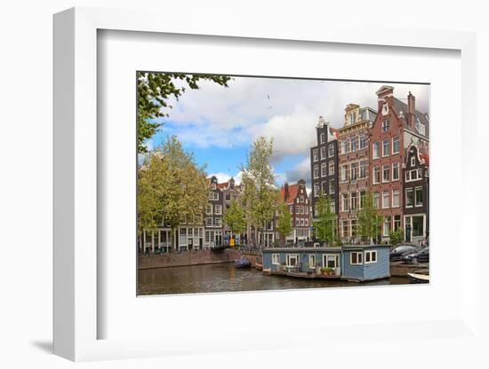 Traditional Houses of the Amsterdam, Netherlands-swisshippo-Framed Photographic Print