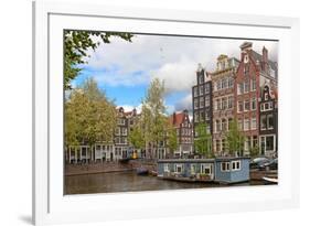 Traditional Houses of the Amsterdam, Netherlands-swisshippo-Framed Photographic Print