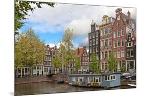 Traditional Houses of the Amsterdam, Netherlands-swisshippo-Mounted Photographic Print