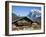 Traditional Houses, Wetterhorn and Grindelwald, Berner Oberland, Switzerland-Doug Pearson-Framed Photographic Print