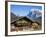 Traditional Houses, Wetterhorn and Grindelwald, Berner Oberland, Switzerland-Doug Pearson-Framed Photographic Print