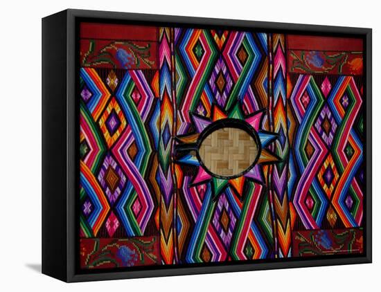 Traditional Huipil, Textile Museum, Casa del Tejido, Antigua, Guatemala-Cindy Miller Hopkins-Framed Stretched Canvas