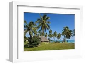 Traditional hut in Saint Joseph, Ouvea, Loyalty Islands, New Caledonia, Pacific-Michael Runkel-Framed Photographic Print