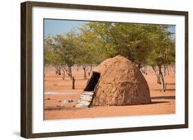 Traditional Huts of Himba People-F.C.G.-Framed Photographic Print