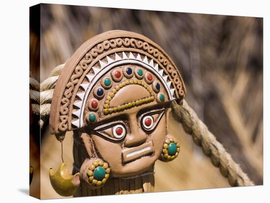 Traditional Inca Decorative Pottery, Lake Titicaca, Puno, Peru, South America-Ian Egner-Stretched Canvas