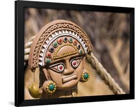 Traditional Inca Decorative Pottery, Lake Titicaca, Puno, Peru, South America-Ian Egner-Framed Photographic Print