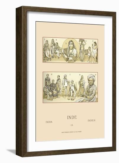 Traditional Indian Costume-Racinet-Framed Art Print