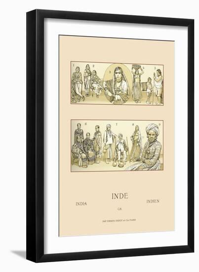 Traditional Indian Costume-Racinet-Framed Art Print