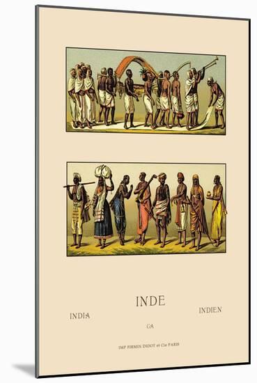 Traditional Indian Costume-Racinet-Mounted Art Print