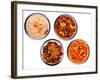 Traditional Indian Salty and Spicy Snacks in Bowls-smarnad-Framed Photographic Print