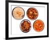 Traditional Indian Salty and Spicy Snacks in Bowls-smarnad-Framed Photographic Print