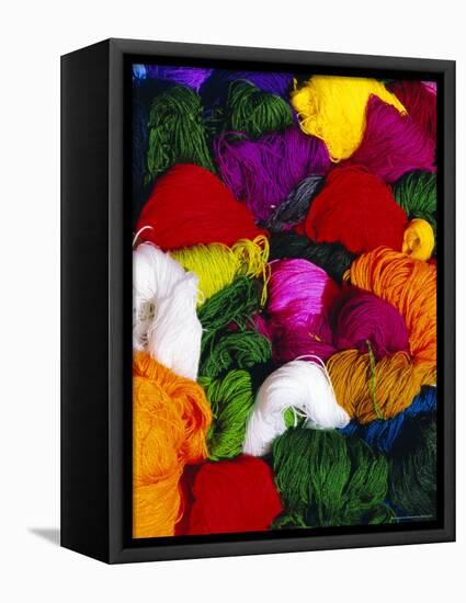 Traditional Indian Wool, Solola, Guatemala, Central America-Upperhall Ltd-Framed Stretched Canvas