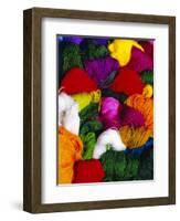 Traditional Indian Wool, Solola, Guatemala, Central America-Upperhall Ltd-Framed Photographic Print