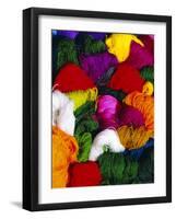 Traditional Indian Wool, Solola, Guatemala, Central America-Upperhall Ltd-Framed Photographic Print