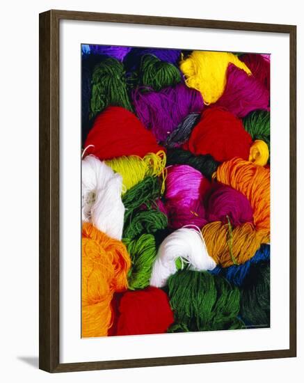 Traditional Indian Wool, Solola, Guatemala, Central America-Upperhall Ltd-Framed Photographic Print