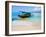 Traditional Indonesian Outrigger Fishing Boat on Island of Gili Meno in Gili Isles, Indonesia-Matthew Williams-Ellis-Framed Photographic Print