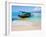 Traditional Indonesian Outrigger Fishing Boat on Island of Gili Meno in Gili Isles, Indonesia-Matthew Williams-Ellis-Framed Photographic Print