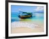 Traditional Indonesian Outrigger Fishing Boat on Island of Gili Meno in Gili Isles, Indonesia-Matthew Williams-Ellis-Framed Photographic Print