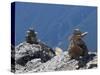 Traditional Inushuk Cairns at the Peak of Whistler Mountain, Whistler, British Columbia, Canada, No-Martin Child-Stretched Canvas