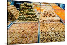 Traditional Israeli sweets in a market in Jerusalem, Israel, Middle East-Alexandre Rotenberg-Stretched Canvas