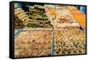 Traditional Israeli sweets in a market in Jerusalem, Israel, Middle East-Alexandre Rotenberg-Framed Stretched Canvas