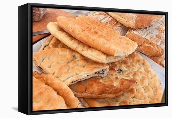 Traditional Italian Focaccia-ermess-Framed Stretched Canvas