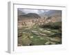 Traditional Jabali Village with Palmery in Basin in Jabal Akhdar, Bilad Sayt, Oman, Middle East-Tony Waltham-Framed Photographic Print