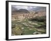 Traditional Jabali Village with Palmery in Basin in Jabal Akhdar, Bilad Sayt, Oman, Middle East-Tony Waltham-Framed Photographic Print