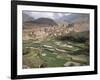 Traditional Jabali Village with Palmery in Basin in Jabal Akhdar, Bilad Sayt, Oman, Middle East-Tony Waltham-Framed Photographic Print